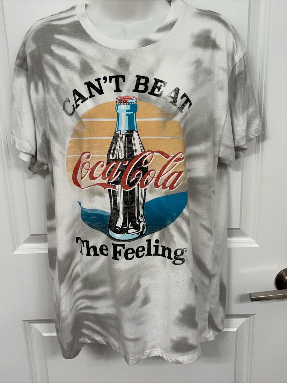 Coca-Cola Tie Dye Graphic T-Shirt Can’t Beat The Feeling M
